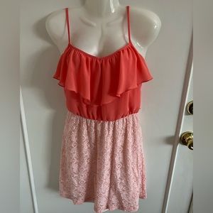 Cute v neck lace dress